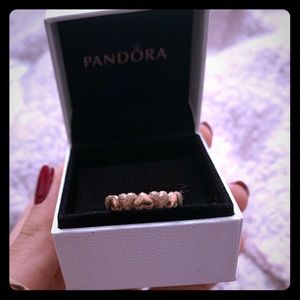Matte Brilliance Heart Band Ring 